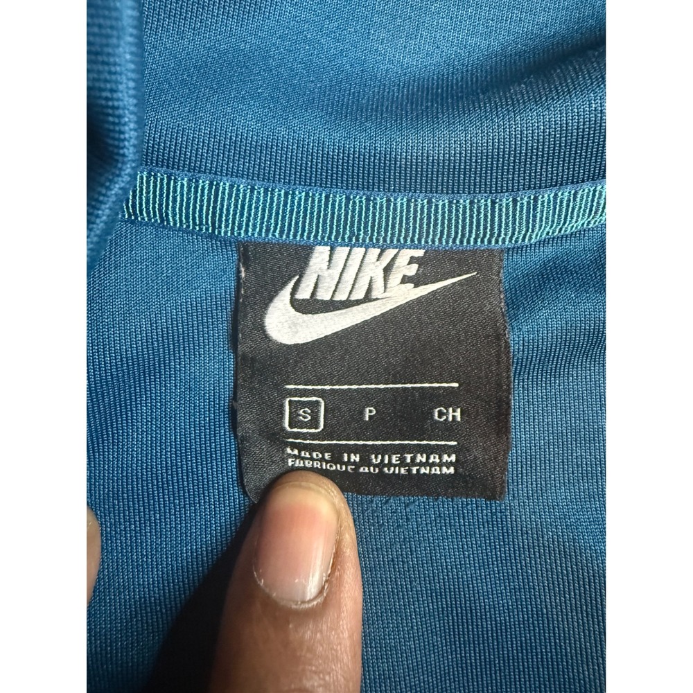 Nike Sportswear Mens Track Jacket Teal Blue Double Swoosh Full Zip MCMLXXII - Picture 4 of 7